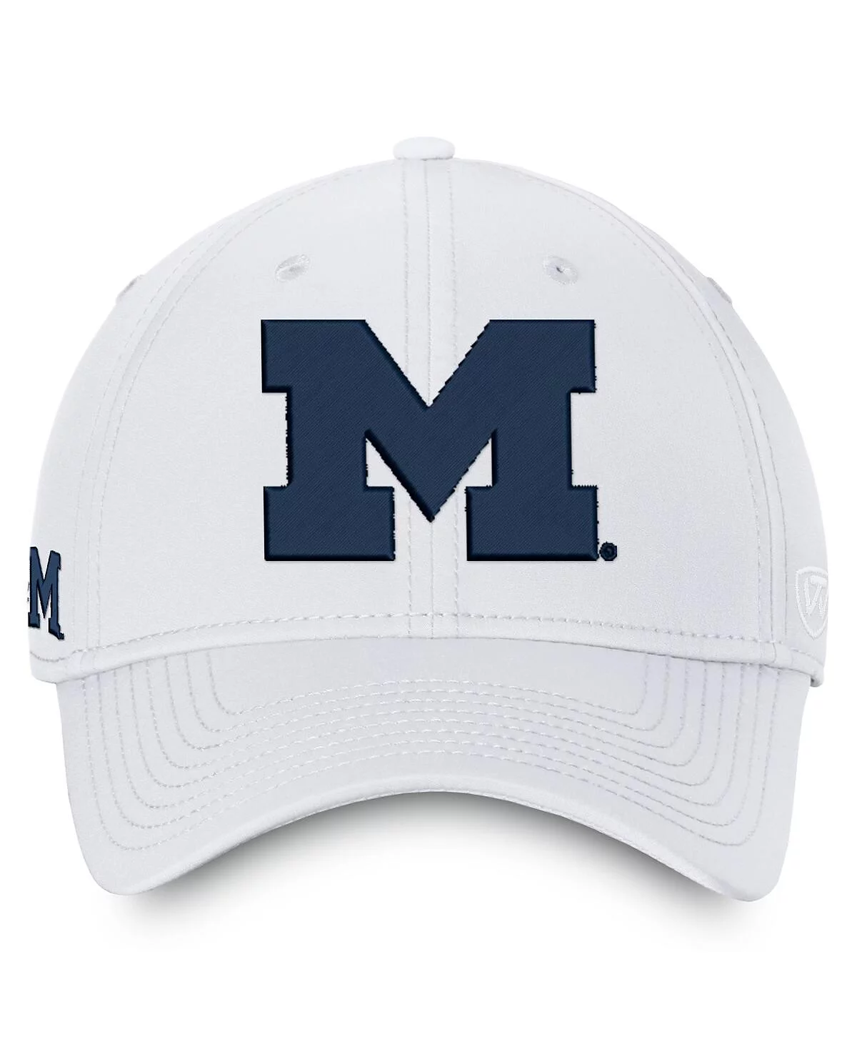 Top of the World Mens White Michigan Wolverines Reflex Logo Flex Hat 5690₽