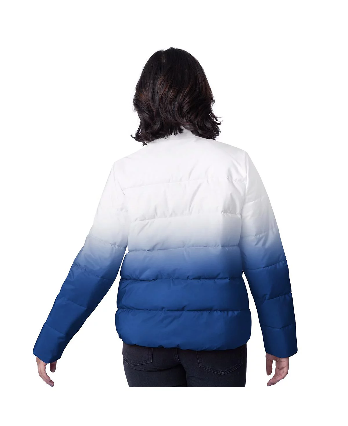 G-III 4Her by Carl Banks Womens Royal Buffalo Bills Overtime Ombre Full-Zip Puffer Jacket 21290₽