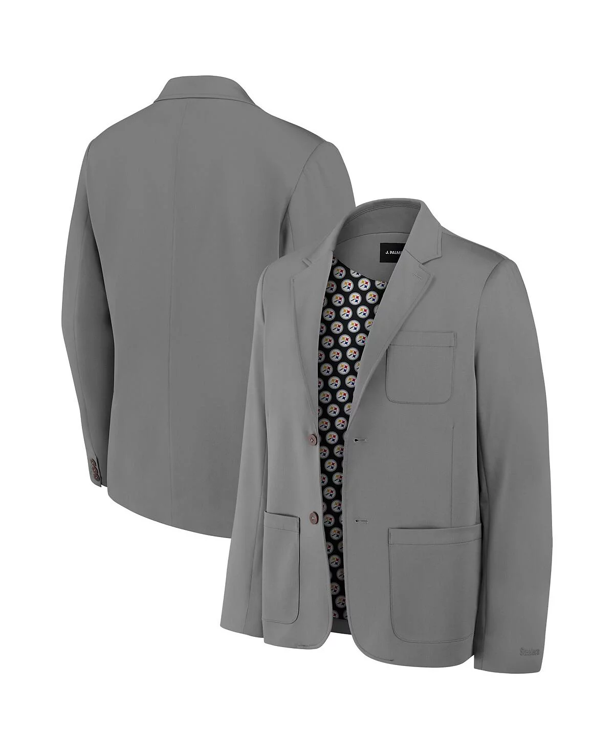J Palmer Mens Graphite Pittsburgh Steelers Man-In-Motion Blazer 33290₽