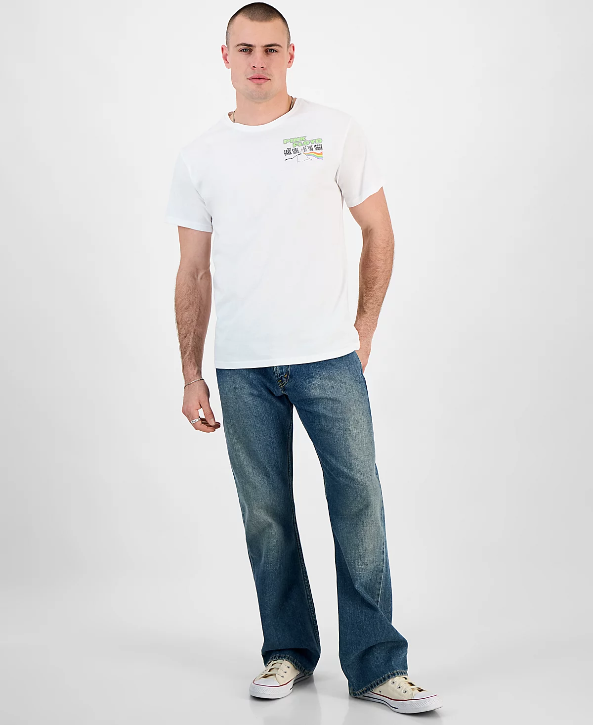 Tai Apparel Men's Pink Floyd Regular-Fit Graphic T-Shirt