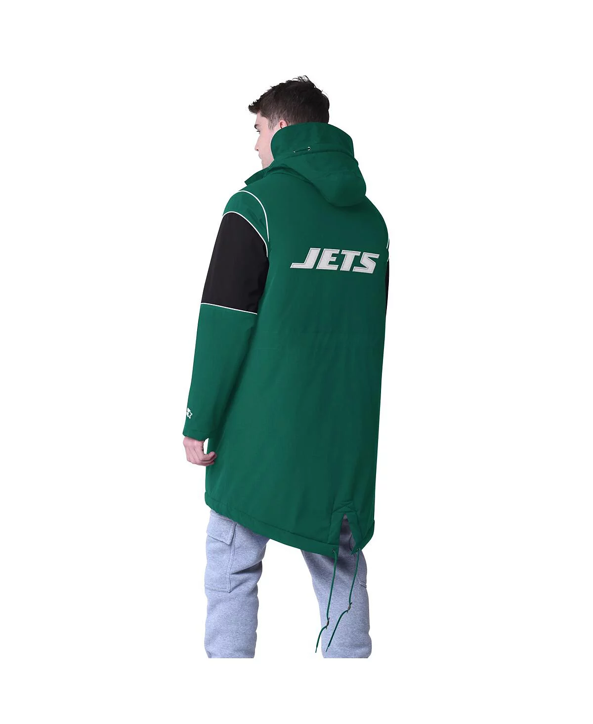 Starter Mens Green New York Jets Dynasty Polyfill Stadium Full-Zip Jacket 39990₽