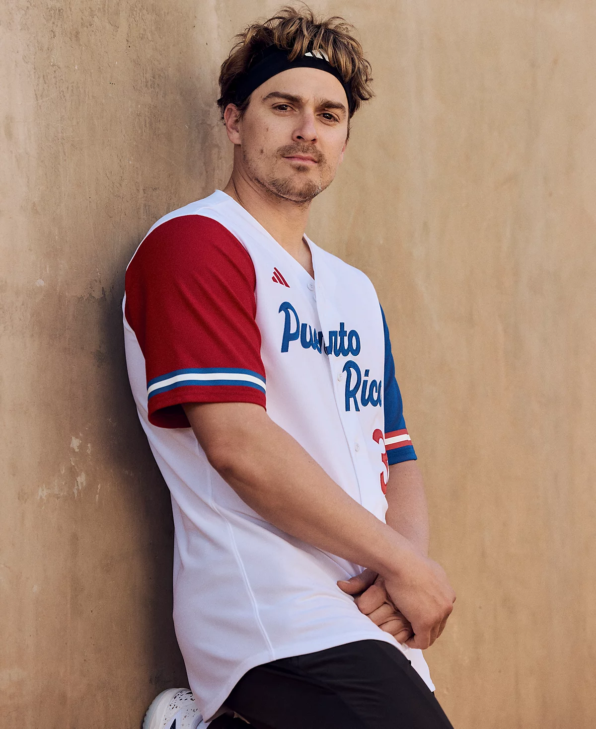 adidas Mens Puerto Rico Colorblocked Baseball Shirt 18990₽
