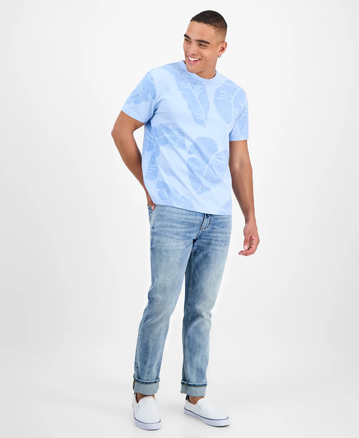 Sun Stone Mens Jungle Graphic T-Shirt Exclusively at Macys 4790₽