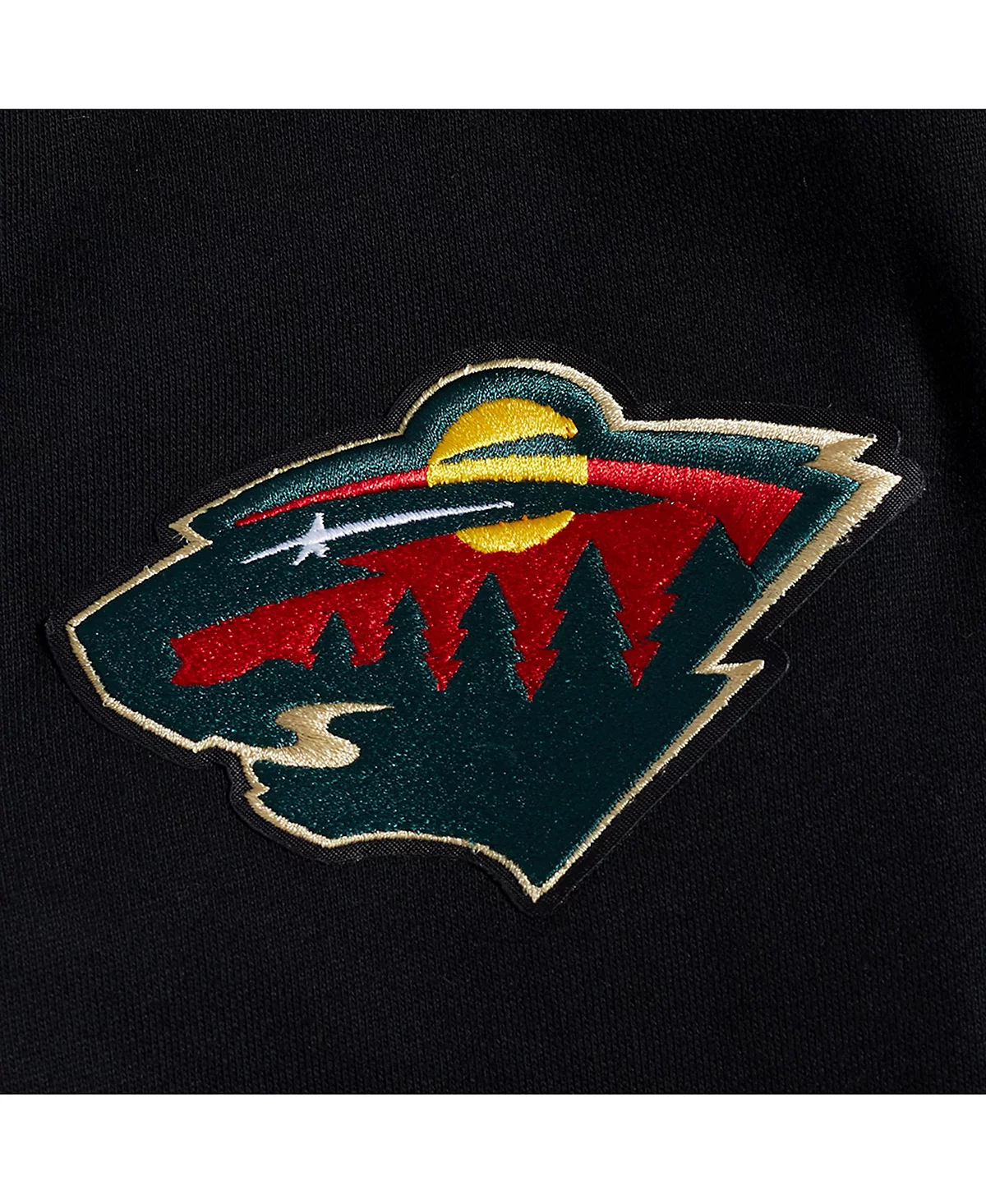 Pro Standard Men's Black Minnesota Wild Paint the City Pullover Hoodie