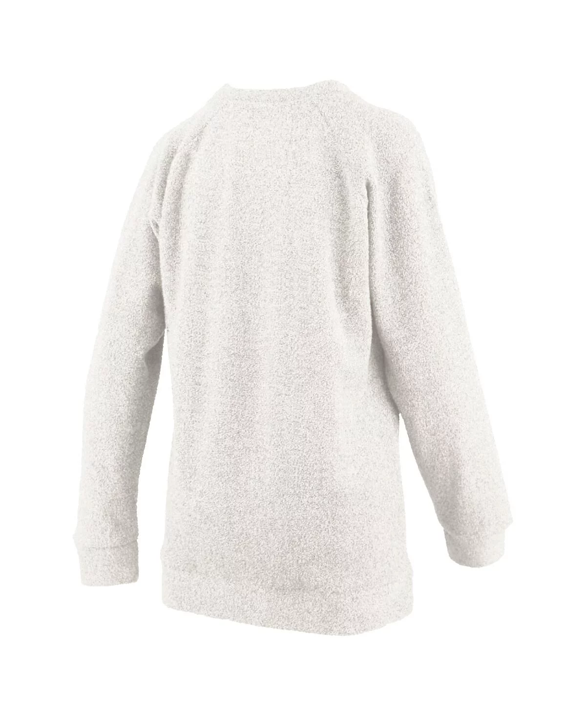 Pressbox Women's Oatmeal Texas Longhorns Plus Size Comfy Cairo Terry Pullover Sweatshirt