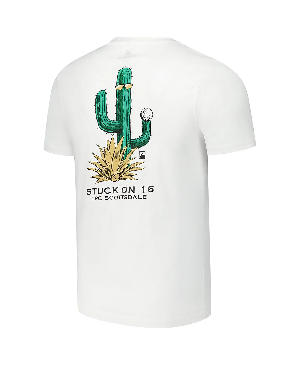 Flomotion Men's and Women's White WM Phoenix Open Stuck on 16 T-Shirt