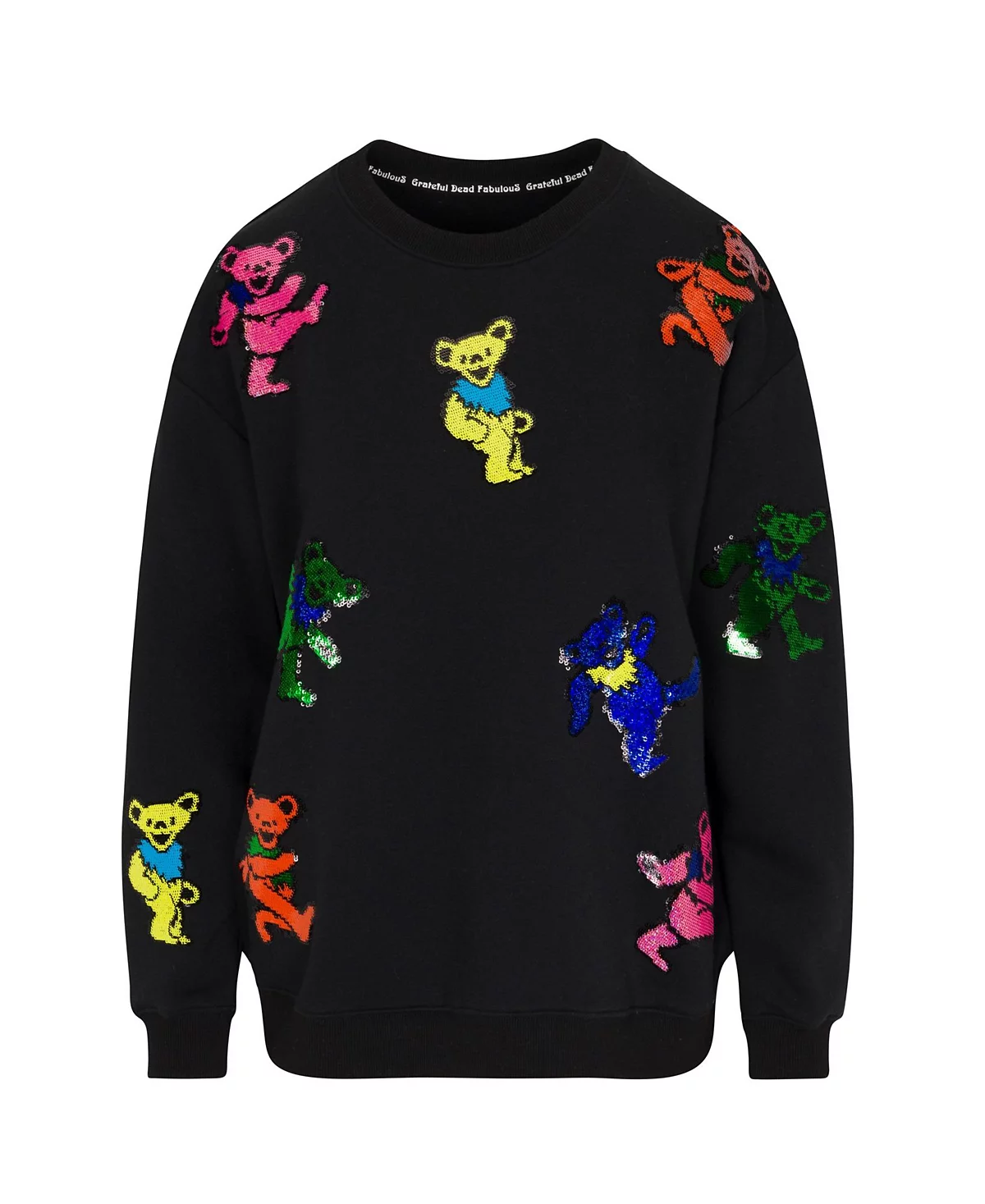 Grateful Dead Dancing Bears Sequin Relaxed Sweatshirt