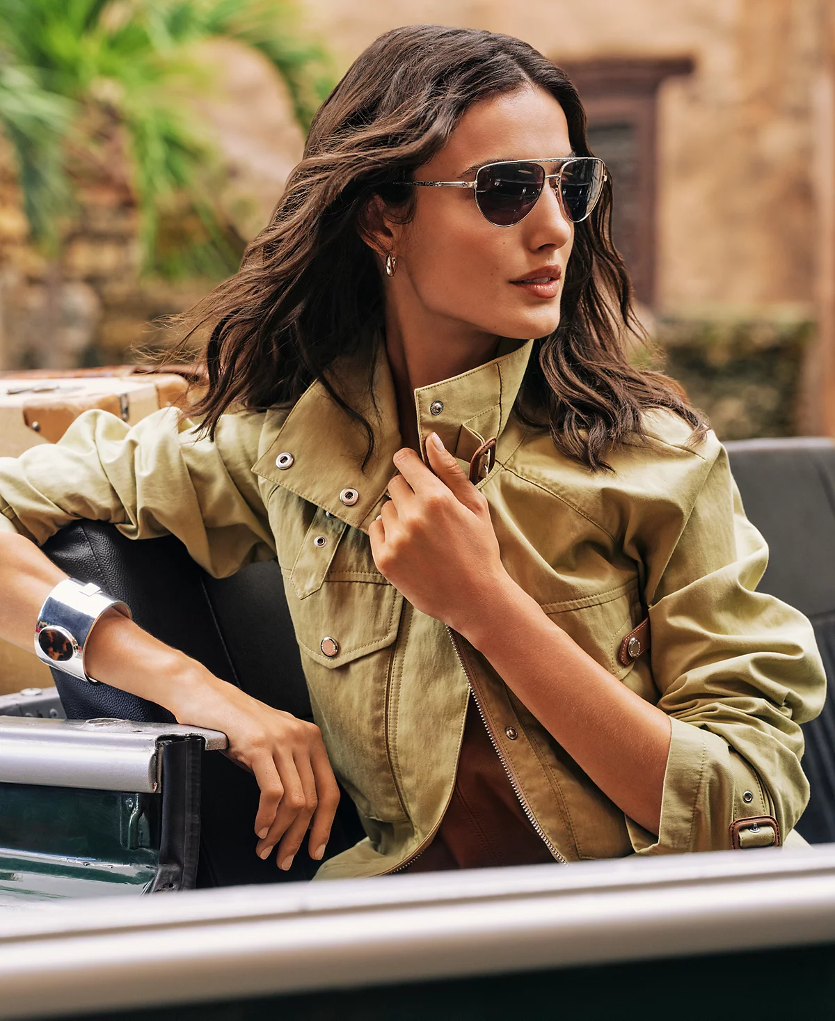 Lauren Ralph Lauren Silver-Tone Tortoise Wide Bangle Bracelet 12790₽