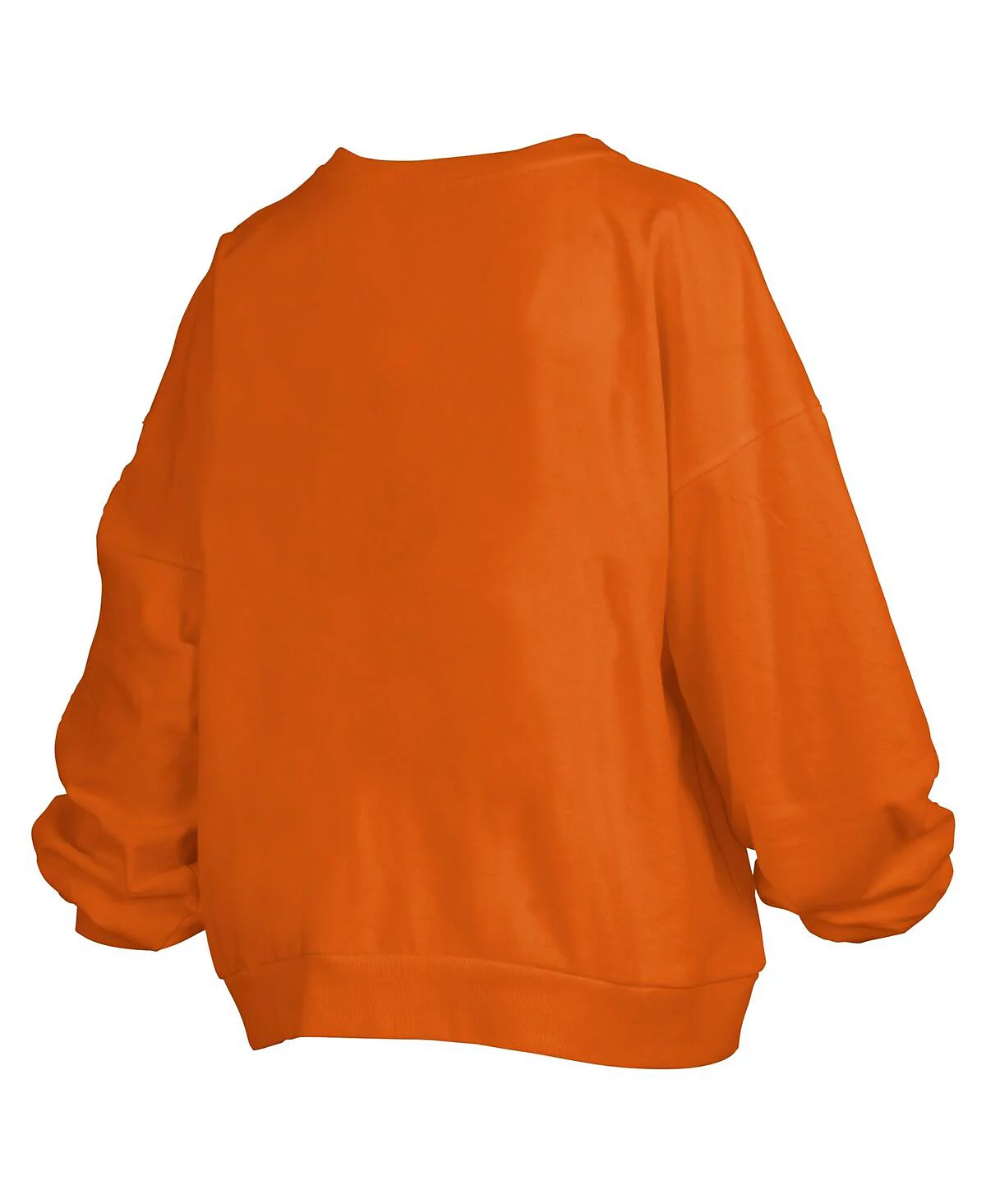 Pressbox Women's Texas Orange Texas Longhorns Big Aug Script Janice Oversized Pullover Sweatshirt