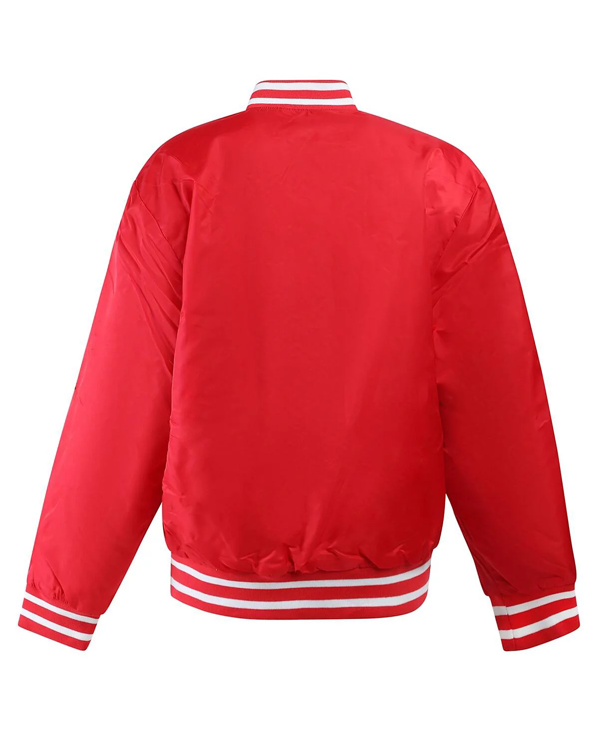 Hype And Vice Women's Scarlet Ohio State Buckeyes A-Game Varsity Full-Snap Jacket