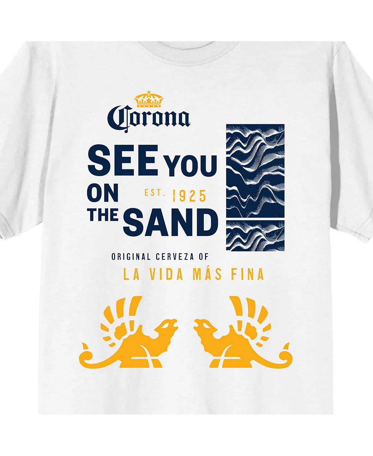 Corona Big - Tall See You On The Sand White T-shirt - 4XLB 3790₽