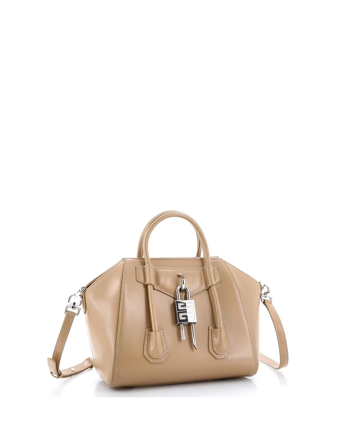 Pre-Owned Givenchy Mini Antigona Lock Bag Leather 242690₽