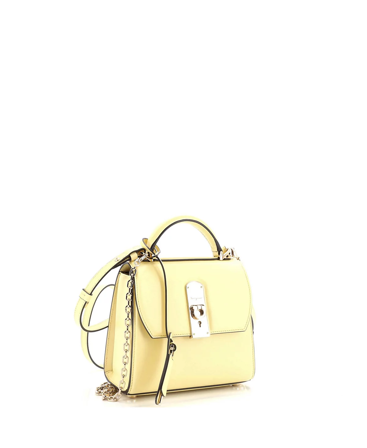 Pre-Owned Salvatore Ferragamo Small Boxyz Top Handle Bag Leather 132290₽