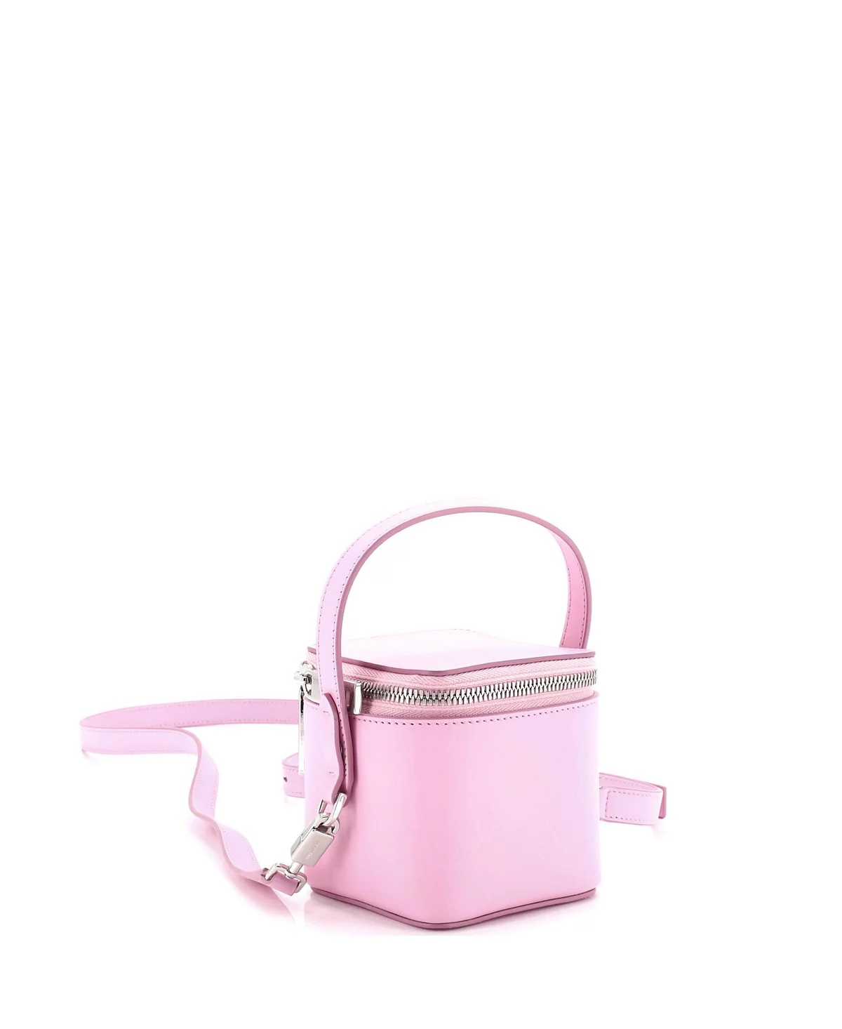 Pre-Owned Salvatore Ferragamo Micro Gancicni Top Handle Vanity Case Leather