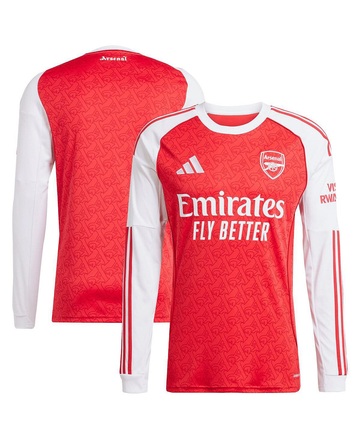 Мужская красная футболка Arsenal 2025/26 Home Replica с длинным рукавом red