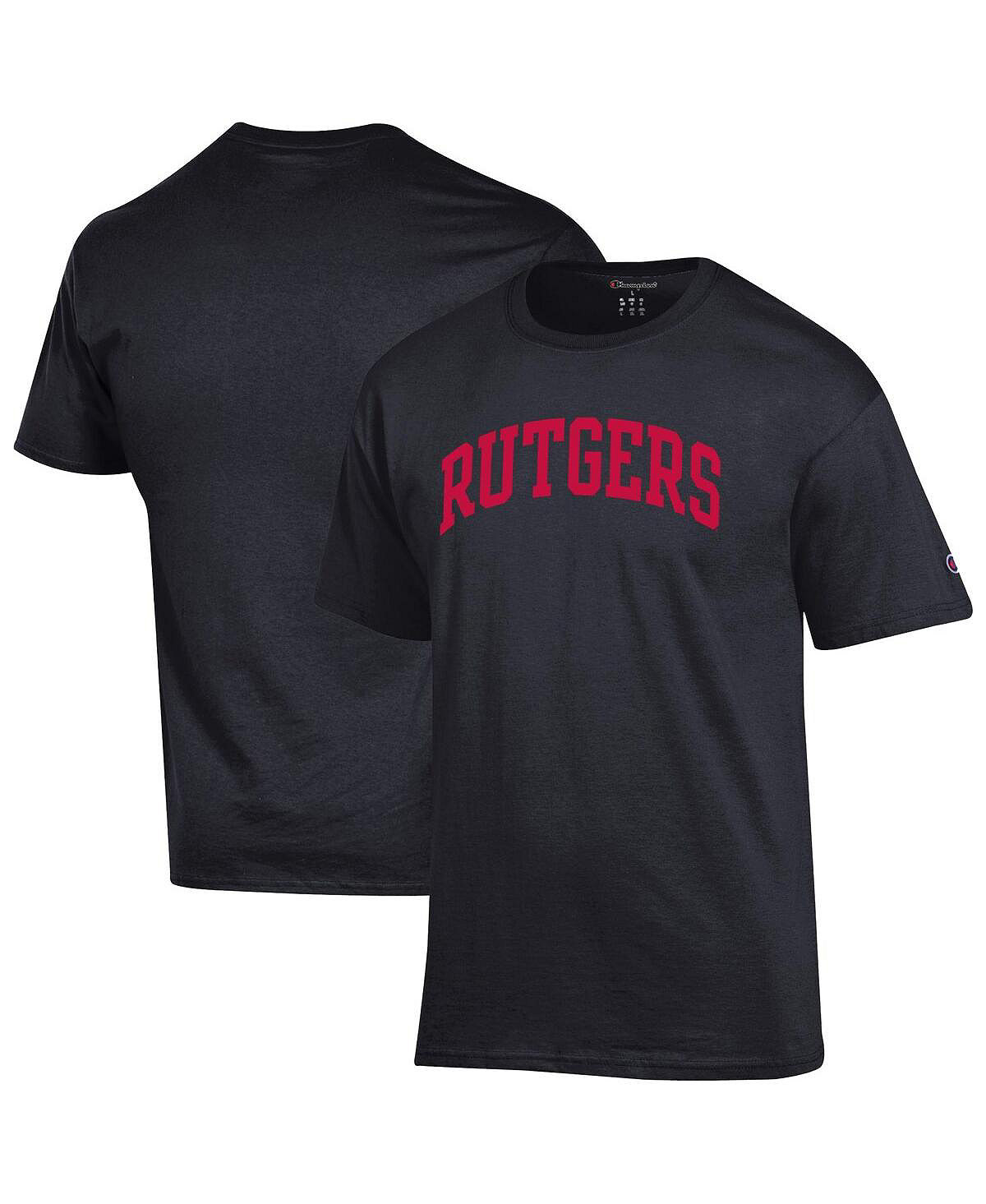 Мужская черная футболка Rutgers Scarlet Knights Basic Arch black