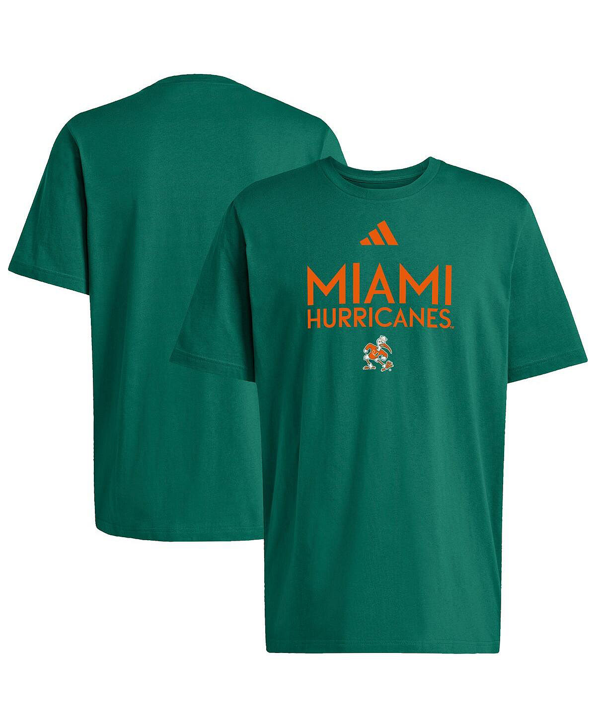 Мужская зеленая футболка с надписью Miami Hurricanes Locker green