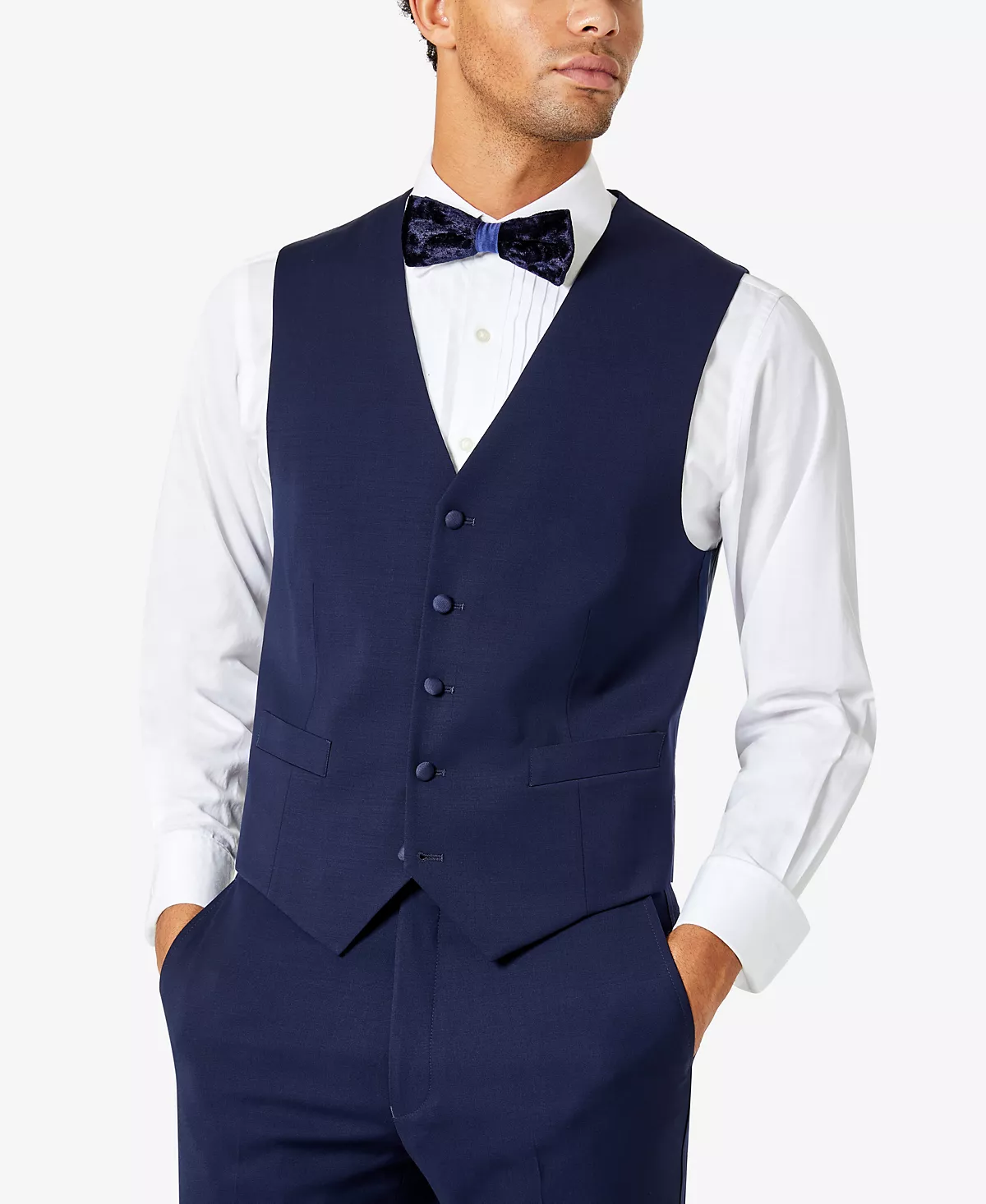 Мужской жилет-смокинг Flex Stretch современного покроя из эластичной ткани 11890₽