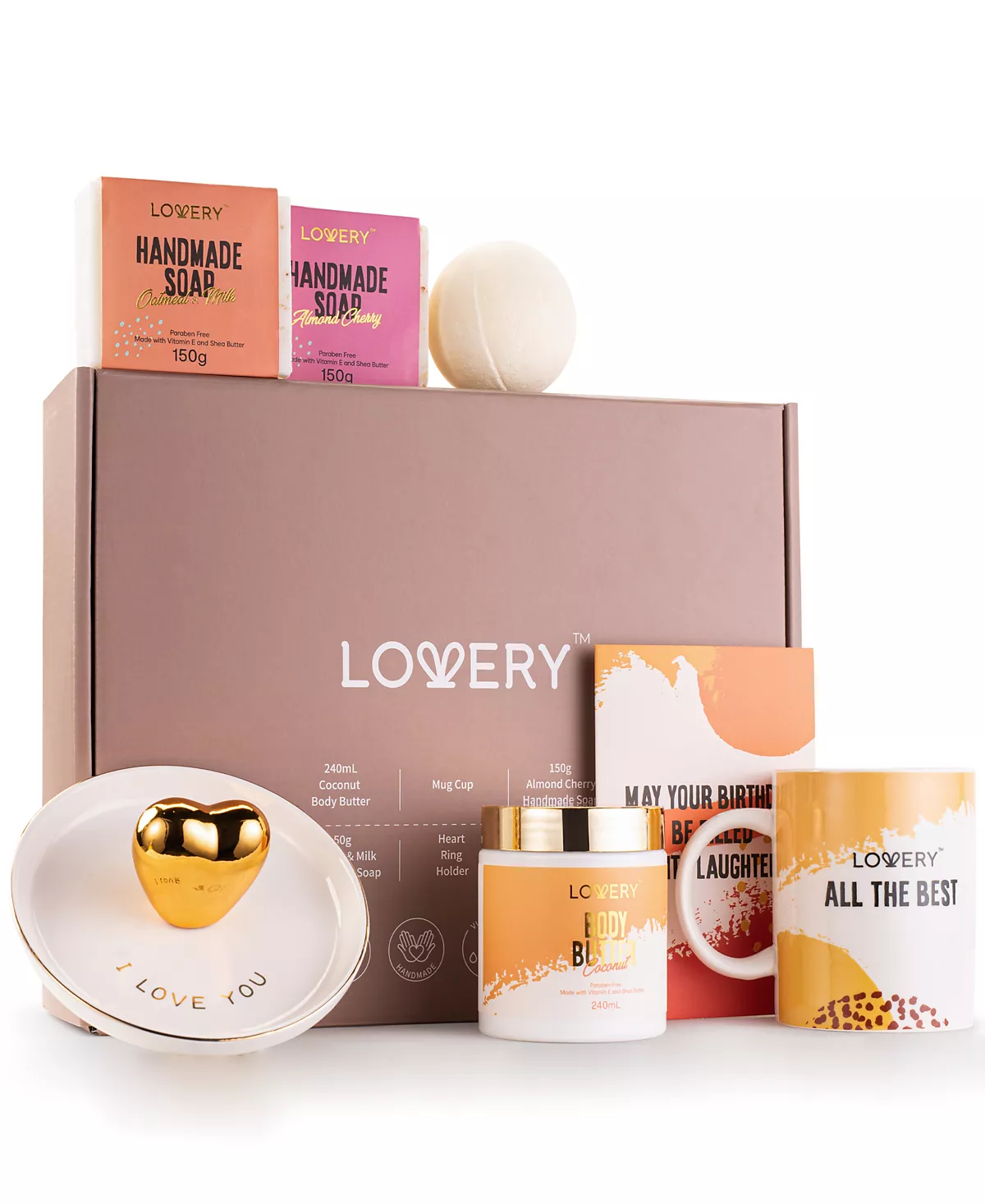 Подарки на день рождения Персонализированная Подарочная корзина на день рождения Подарочный набор для ухода за телом Вдохновляющие подарки Подарочная коробка для Спа-салона на день рождения 8 штук 11190₽