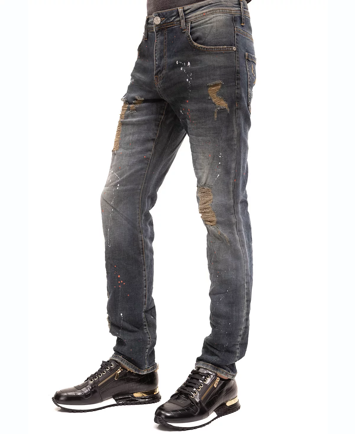RON TOMSON Men's Modern Sepia Denim Jeans