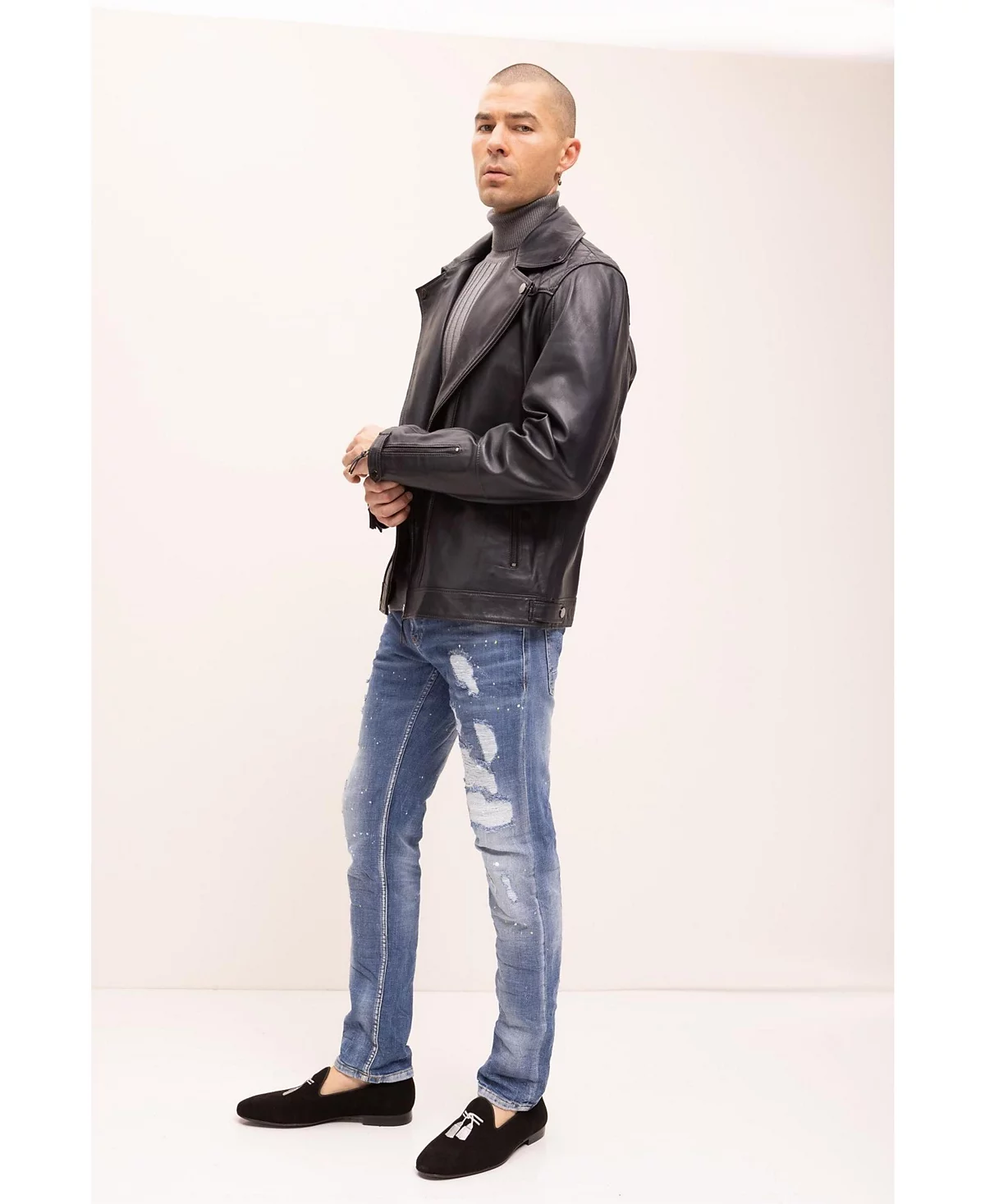 RON TOMSON Mens Modern Sanded Denim Jeans 30490₽