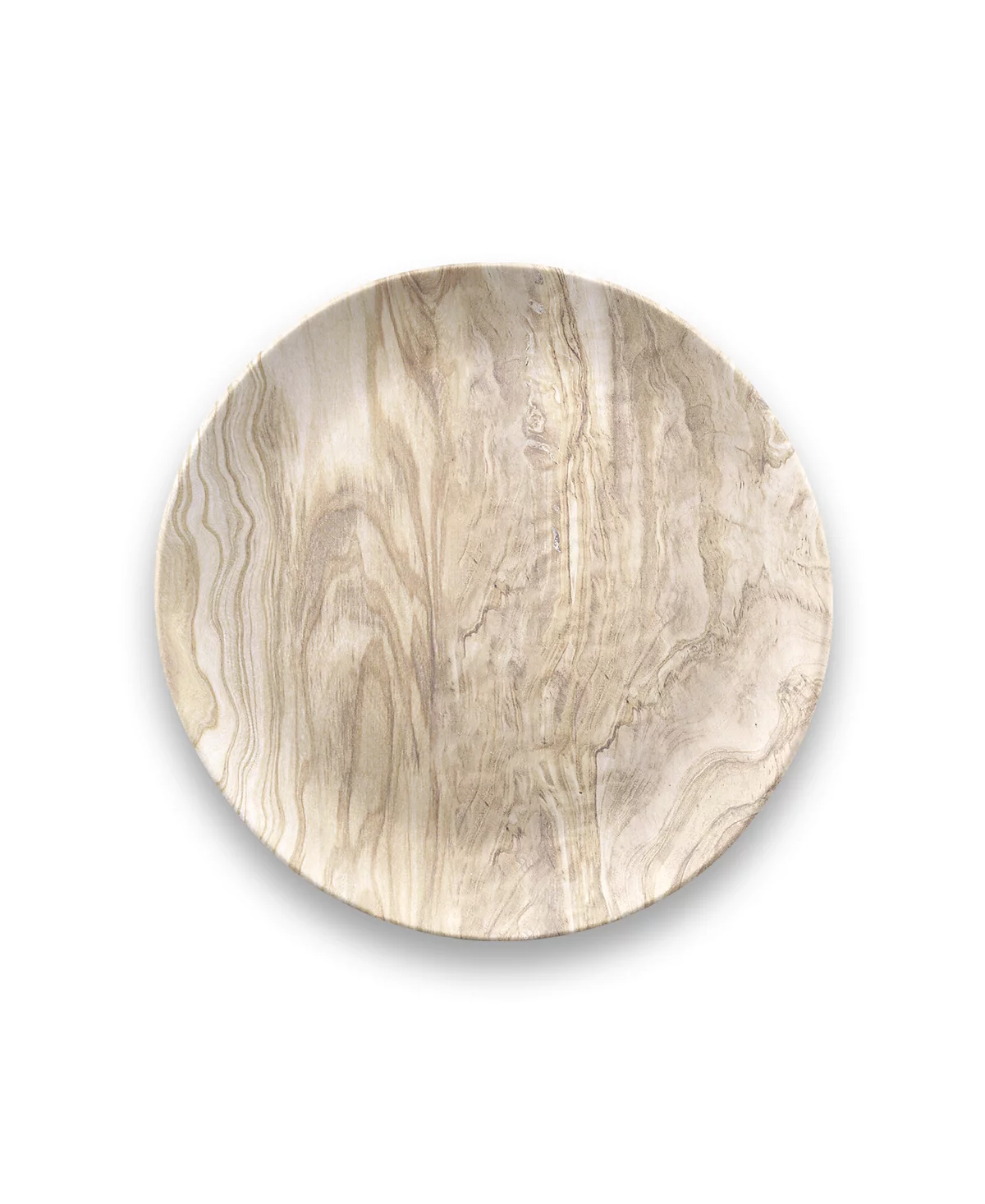 TarHong Melamine Faux Real Desert Wood Salad Plates, Set of 6