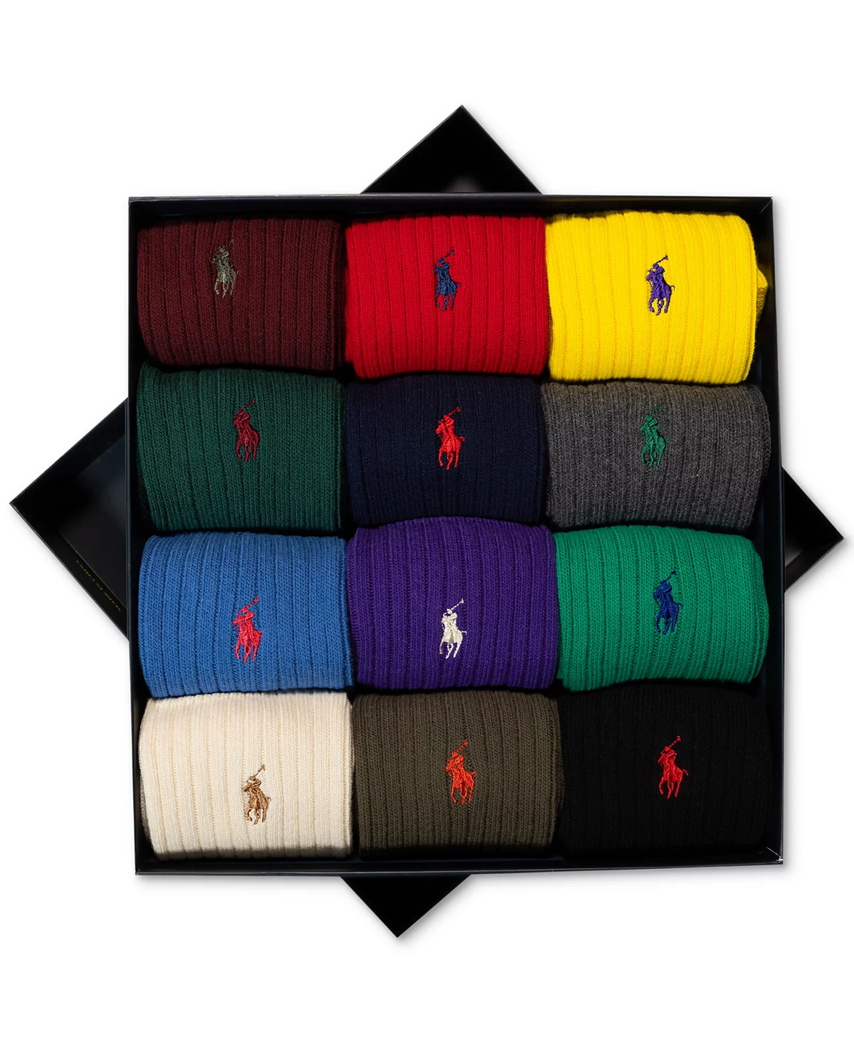 Мужские поло Ralph Lauren, 12 шт. Подарочная коробка с носками Crew
