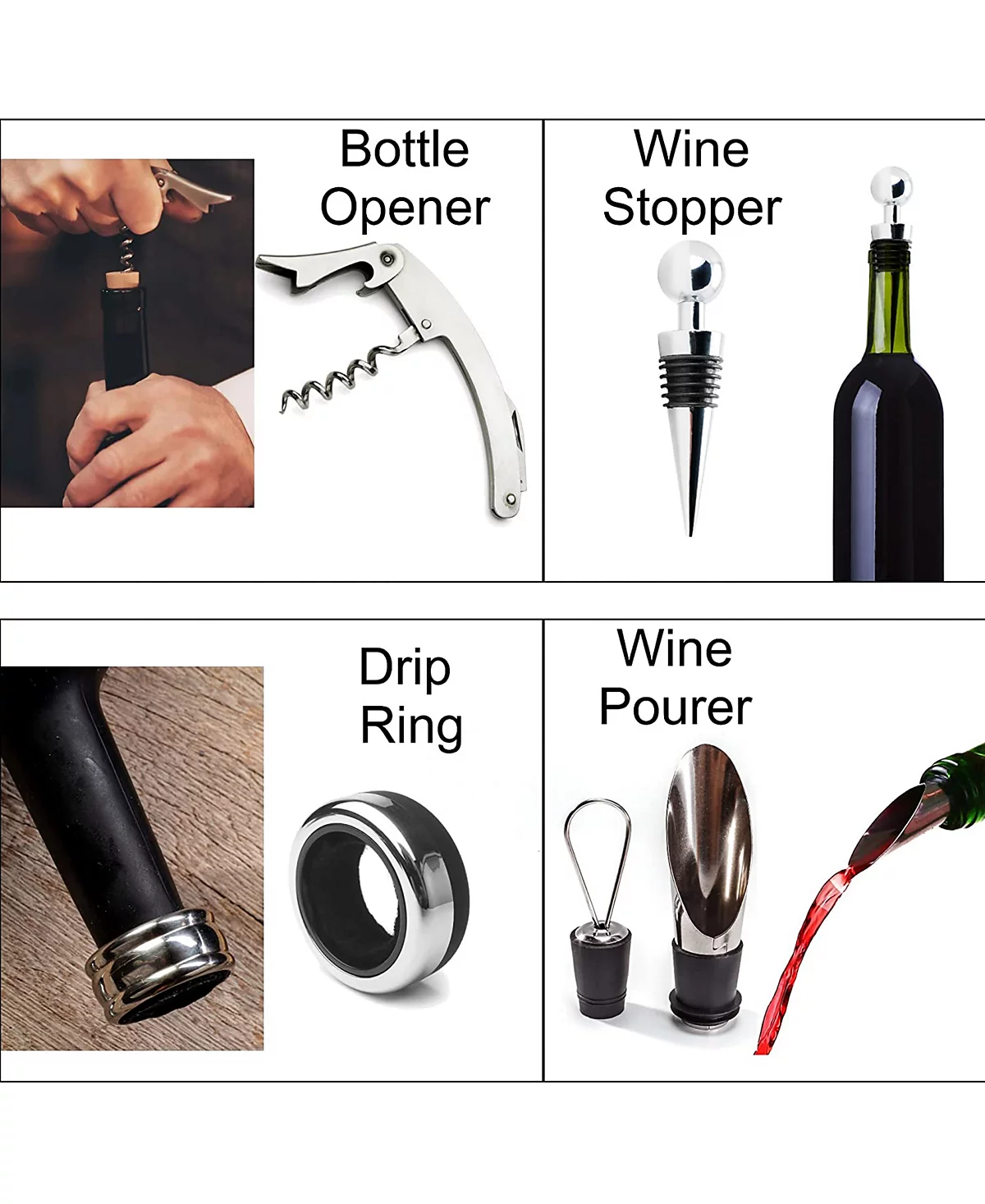 Wine Glass Gift Set, 7 Piece