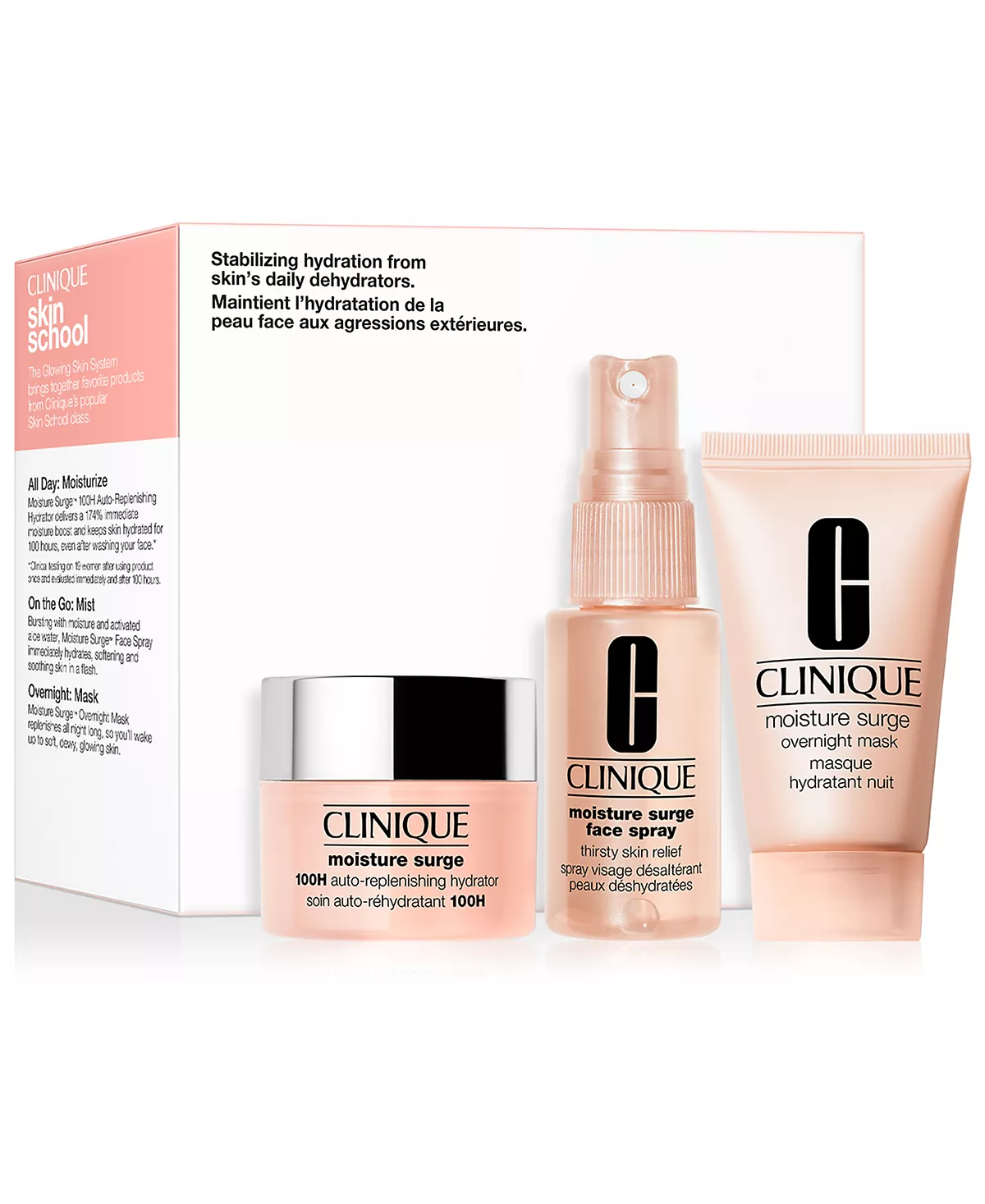  3 шт. Школьные принадлежности для ухода за кожей Набор Glowing Skin Essentials