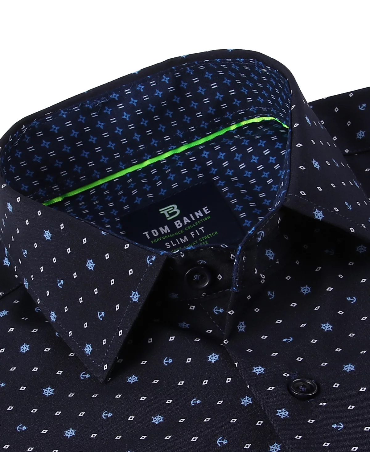Mens Slim Fit Short Sleeve Performance Button Down Dress Shirt 9690₽