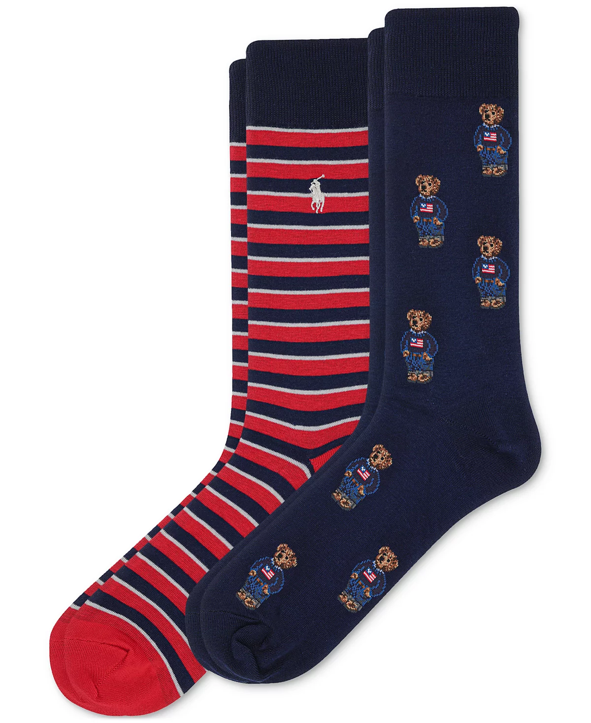 Мужские носки Polo Ralph Lauren, 2 шт. Носки-мишки из джинсовой ткани Mini