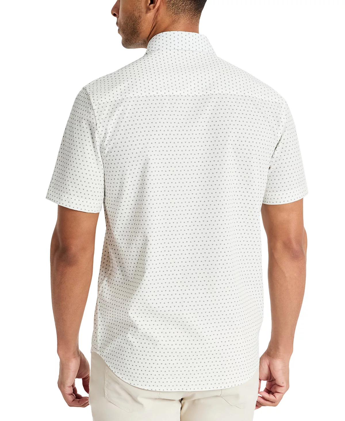 Kenneth Cole Mens Short-Sleeve Sport Shirt 13090₽