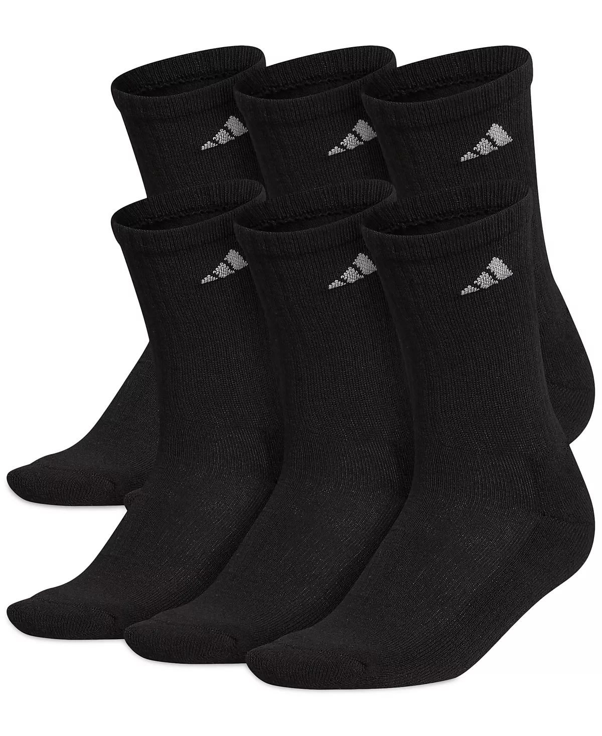 Женские кроссовки Adidas 6-Pk. Спортивные носки с подкладкой Crew