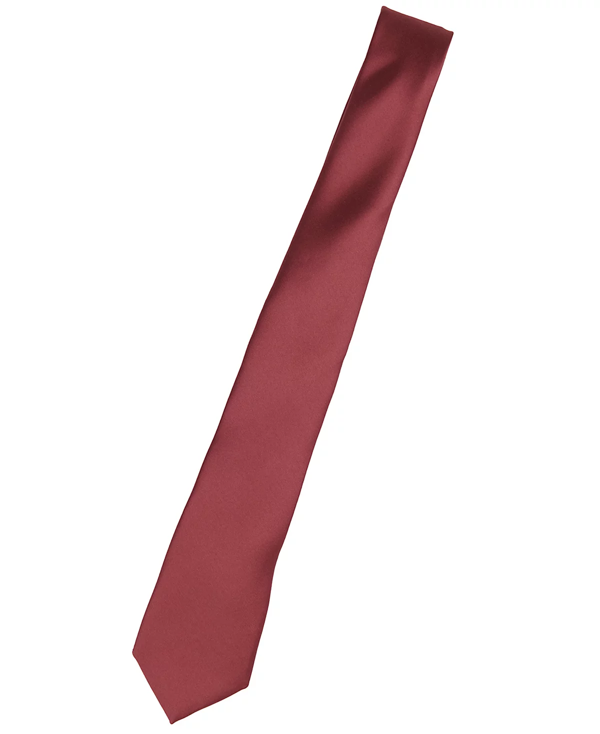ConStruct Men's Satin Solid Extra Long Tie