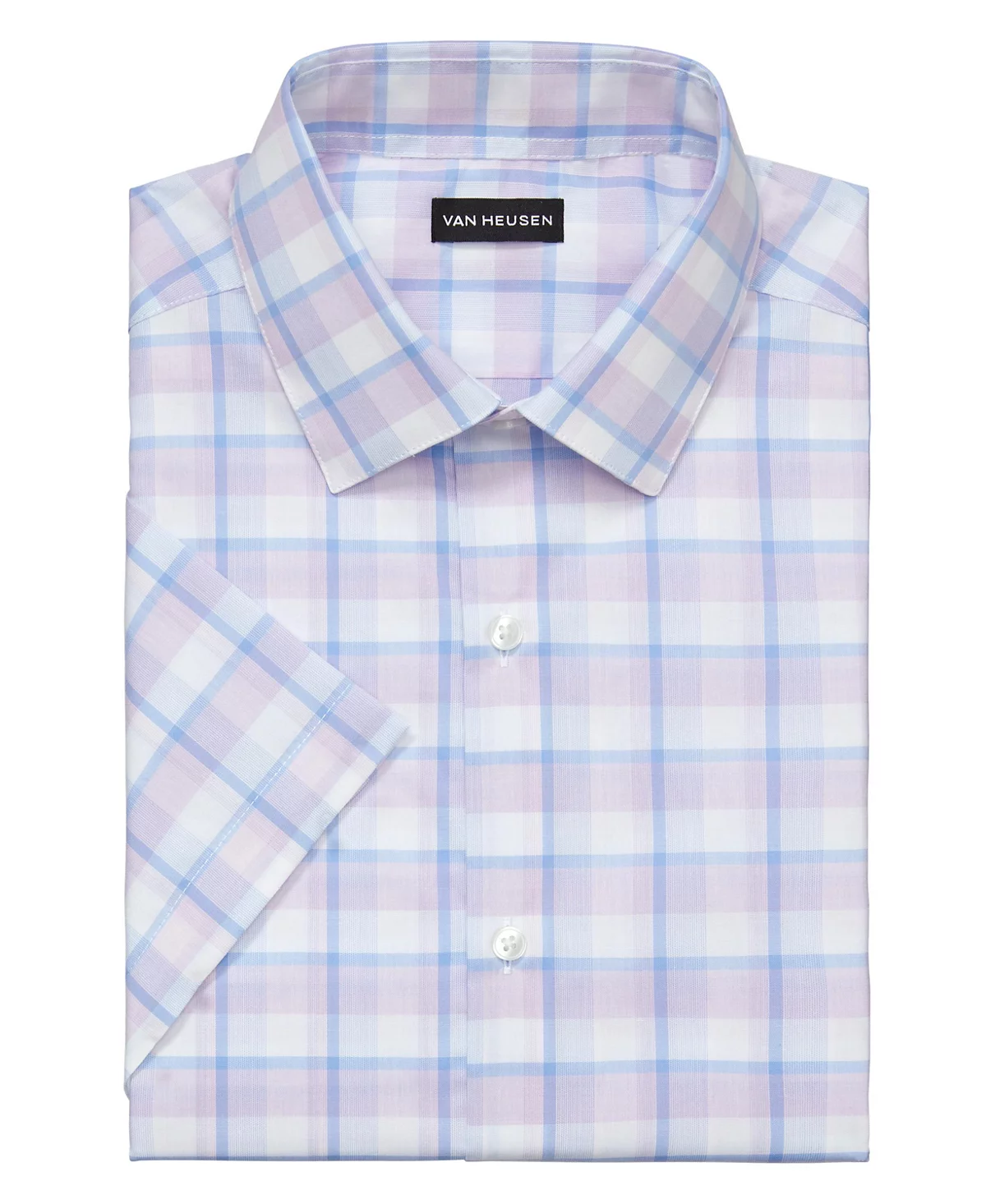 Van Heusen Mens Slim-Fit Flex Collar Short-Sleeve Dress Shirt 4790₽