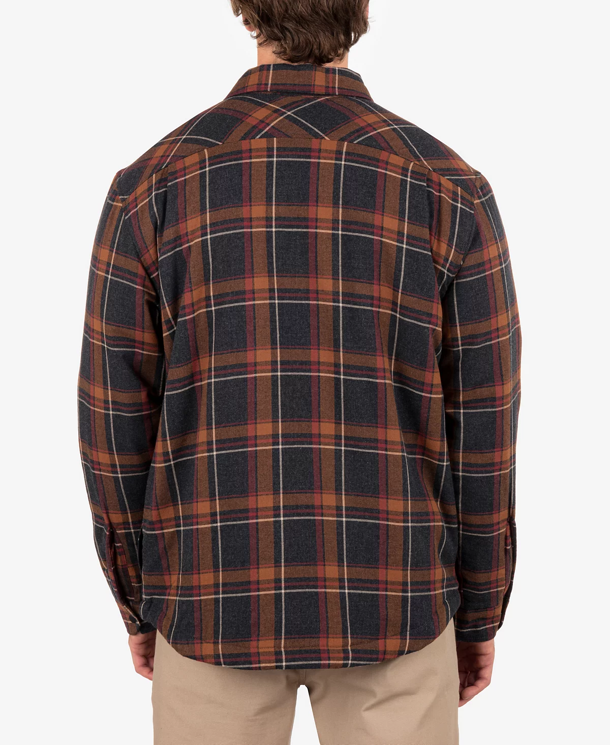 Hurley Mens Portland Sherpa Lined Flannel Shirt 16190₽