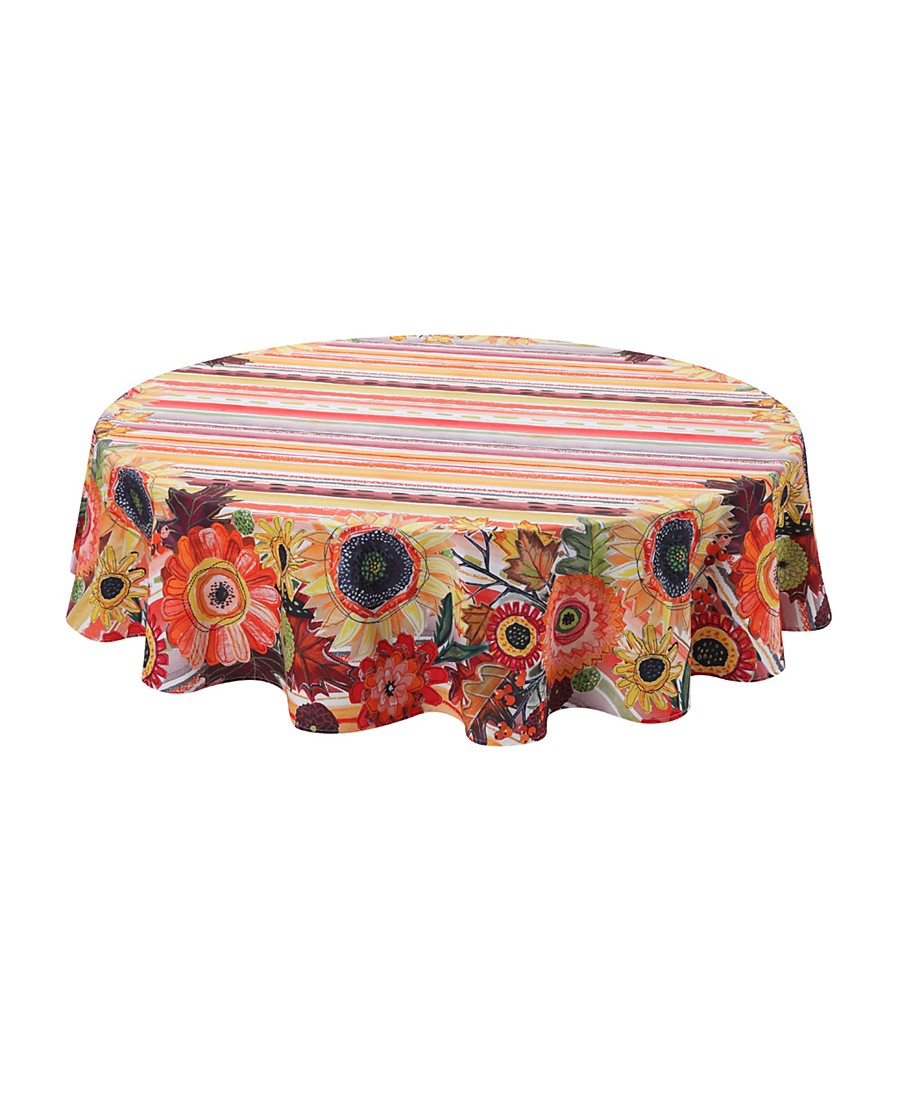Laural Home Harvest Snippets 70 Round Tablecloth 22790₽