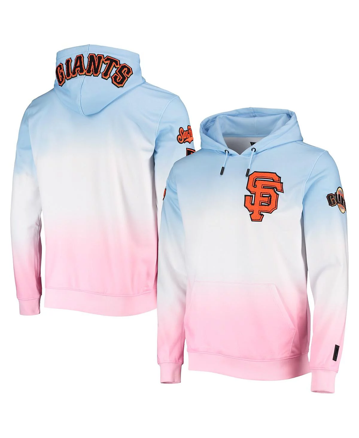 Mens Pro Standard Blue Pink San Francisco Giants Ombre Pullover Hoodie 15590₽