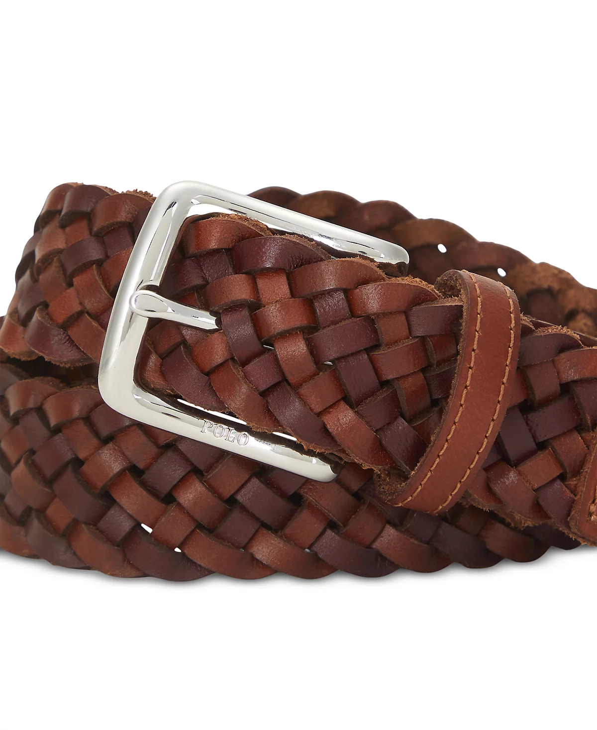 Polo Ralph Lauren Men's Braided Leather Belt