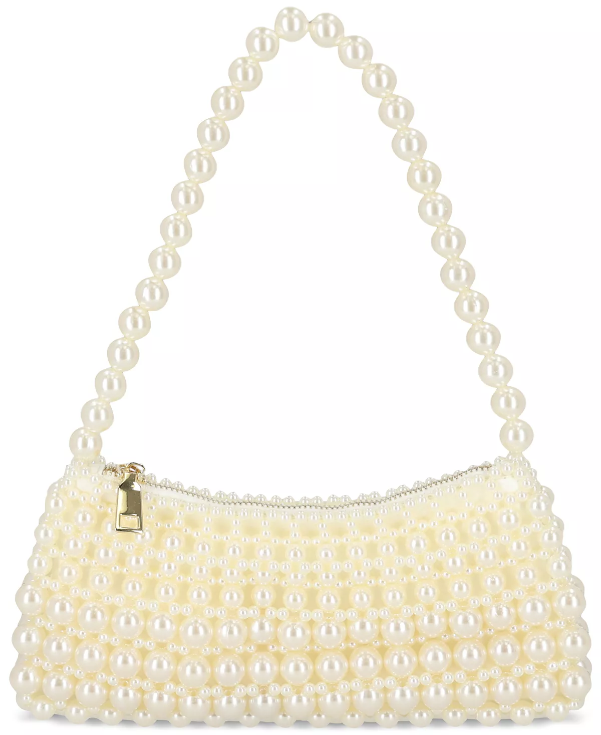 Маленькая багетная сумка через плечо украшенная жемчугом создана для Macys 9790₽