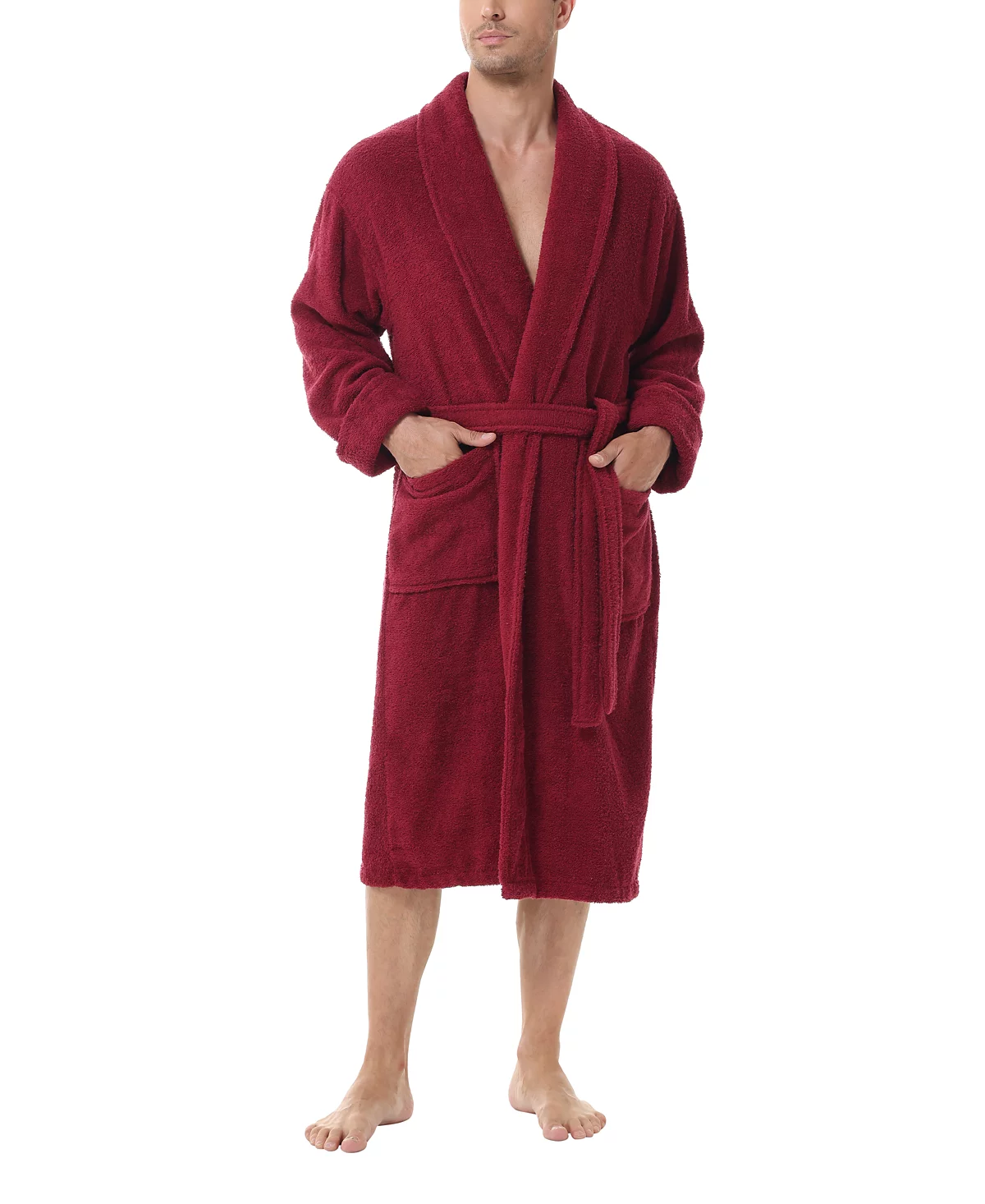 INK+IVY Men's All Cotton Terry Robe