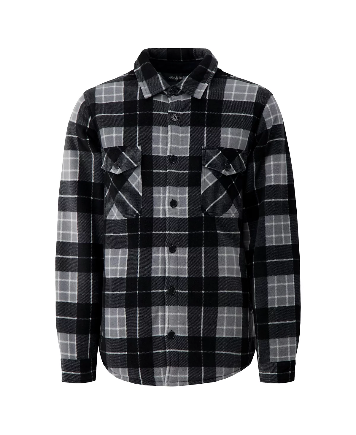 Heat Holders Mens Jax Long Sleeve Plaid Shirt Jacket 15190₽