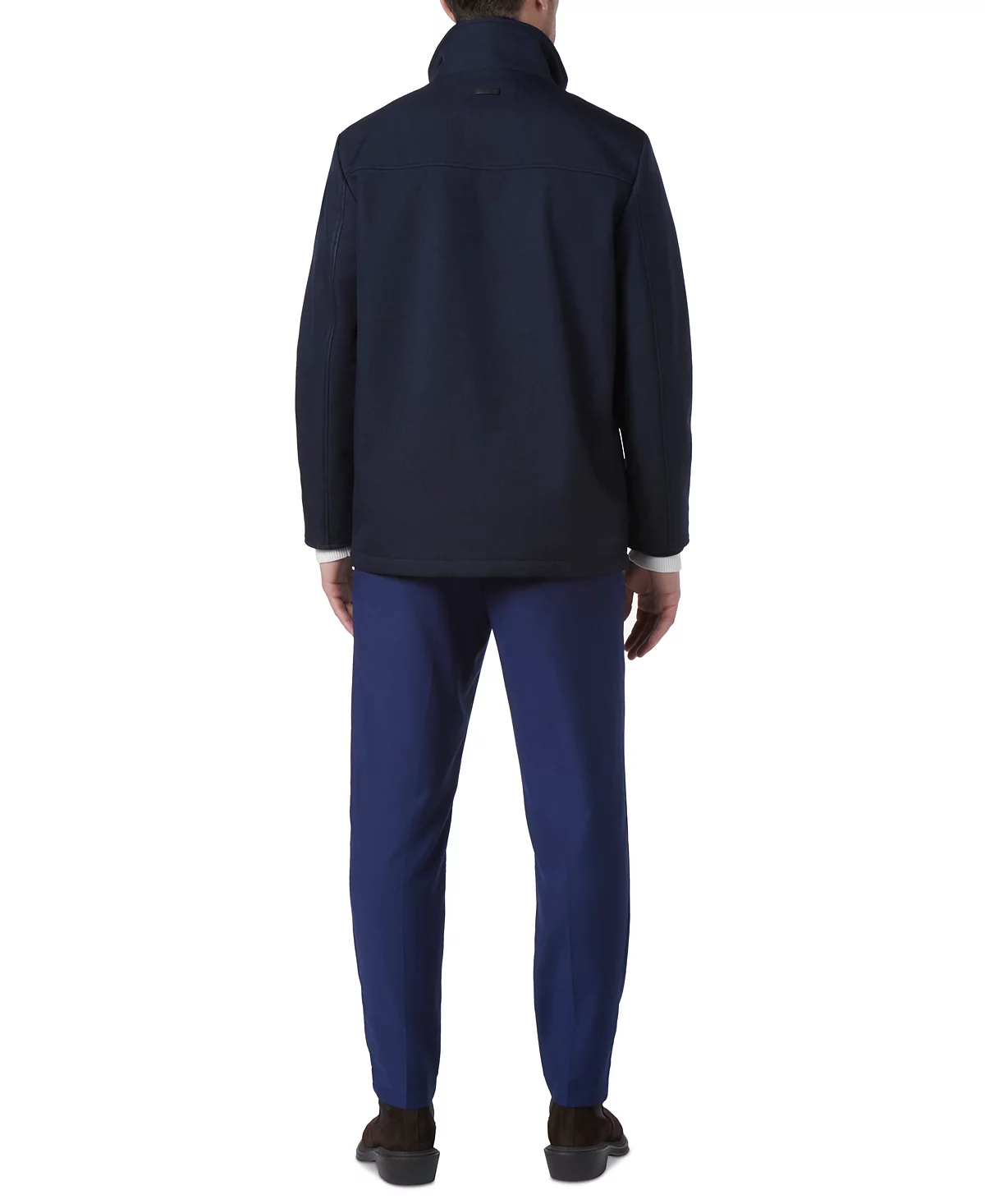 Marc New York Mens Hoyt Micro-Houndstooth Soft Shell Barn Jacket with Removable Bib 26590₽