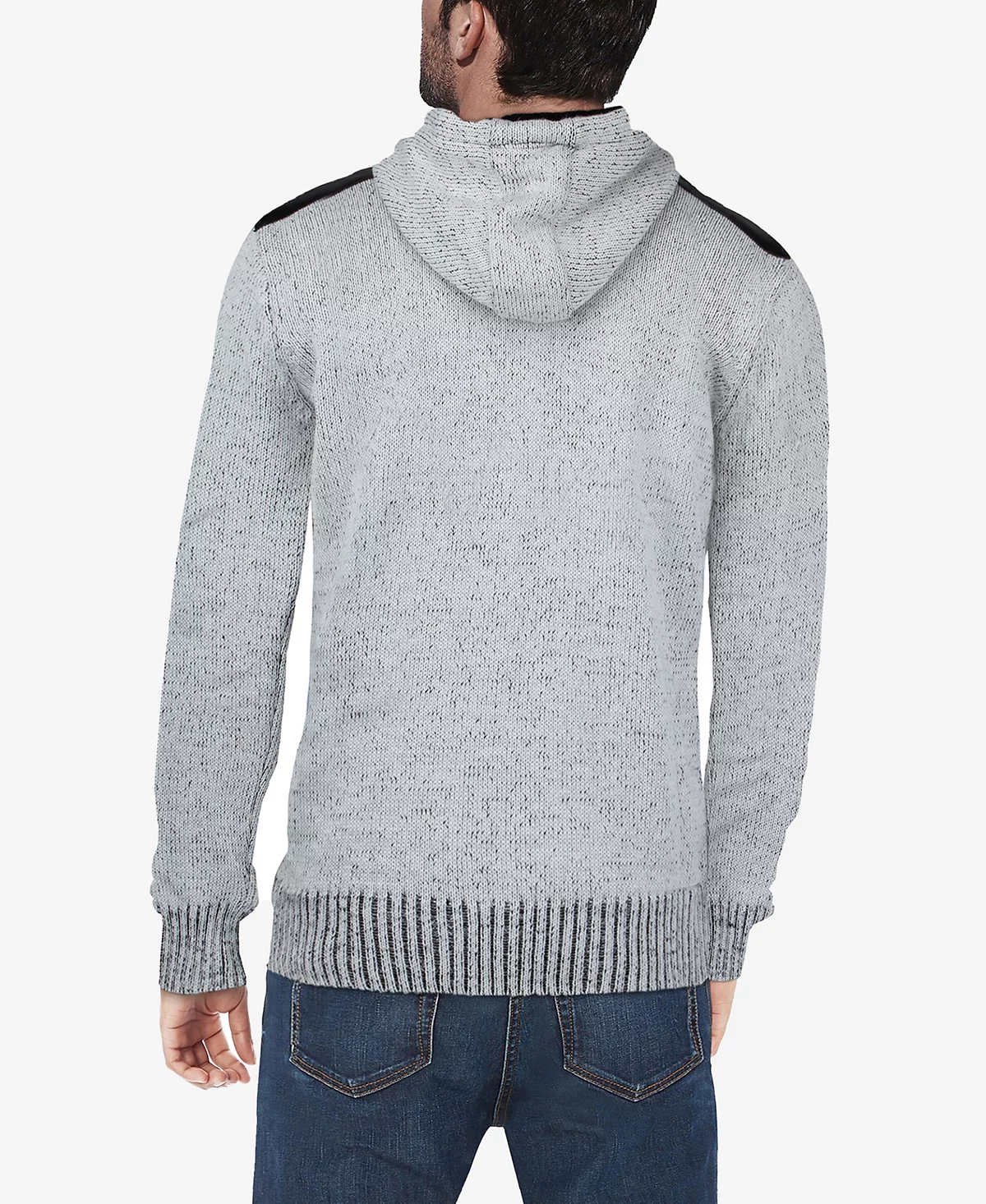 X-Ray Mens Full-Zip Sherpa Knit Hoodie Sweater 14790₽