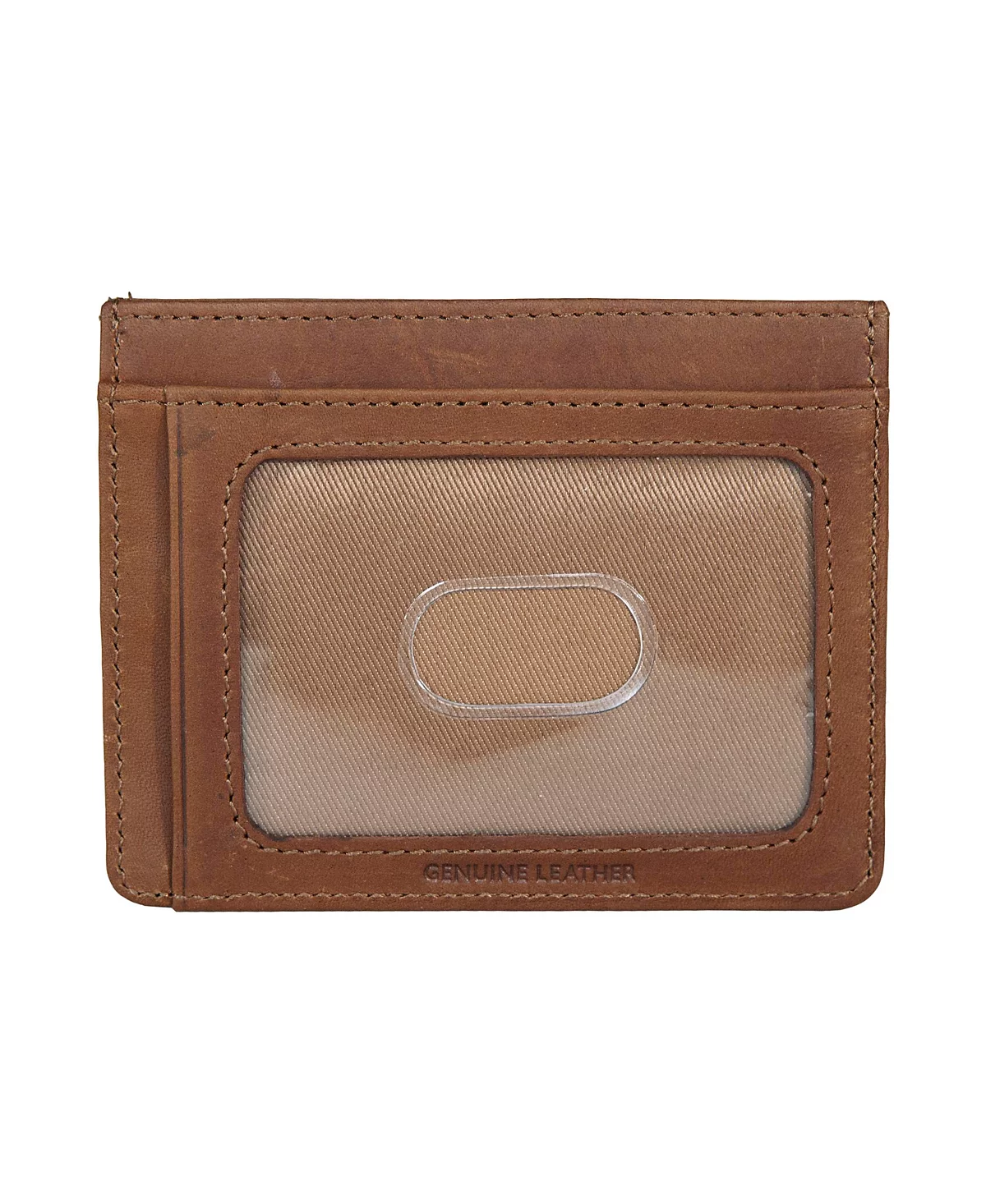 Lucky Brand Mens Plaid Embossed Leather Card Case 5590₽