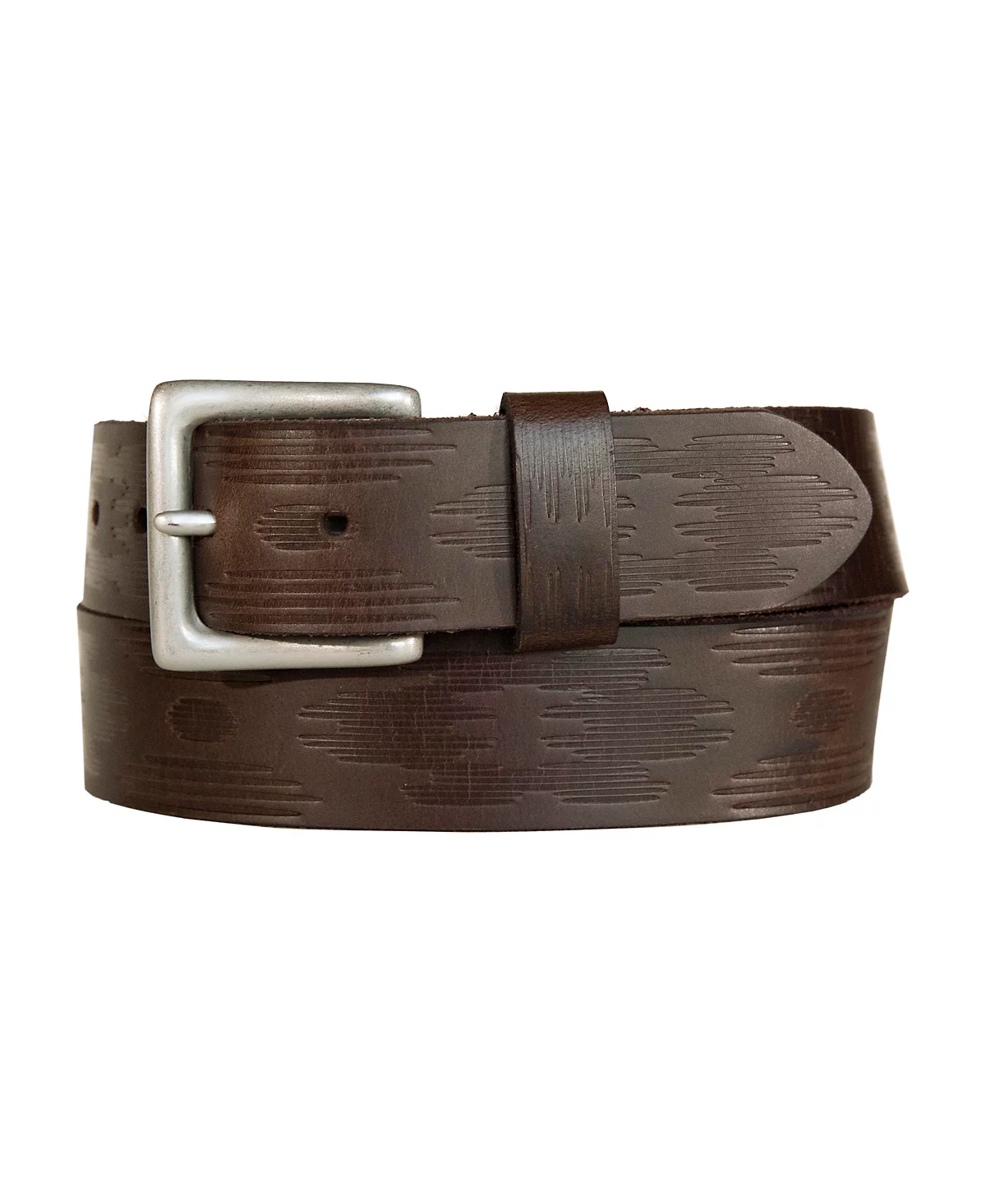 Lucky Brand Mens Aztec Embossed Leather Belt 8490₽