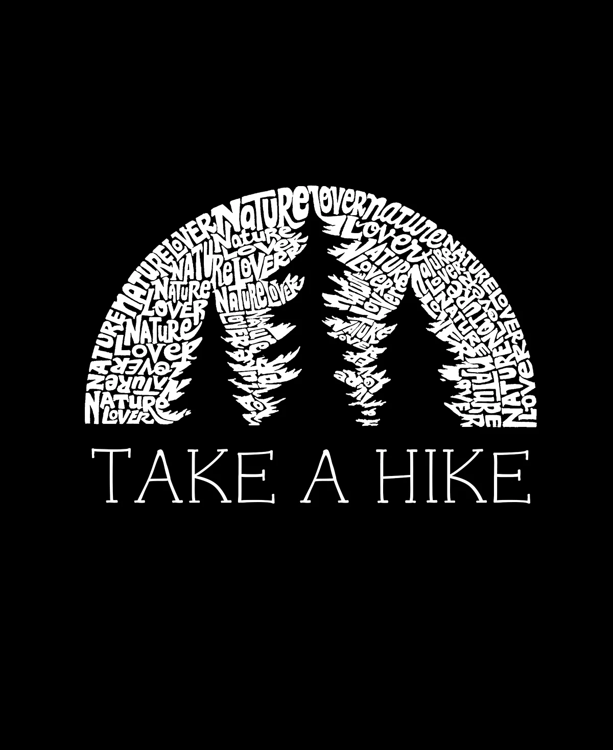 LA Pop Art Mens Raglan Baseball 34 Sleeve Nature Lover Word Art T-shirt 4690₽