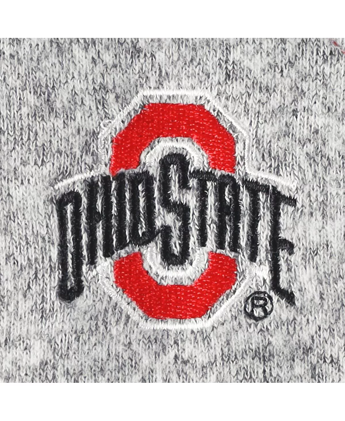 Womens ZooZatz Scarlet Gray Ohio State Buckeyes Colorblock Cozy Tri-Blend Lounge Pants 8590₽