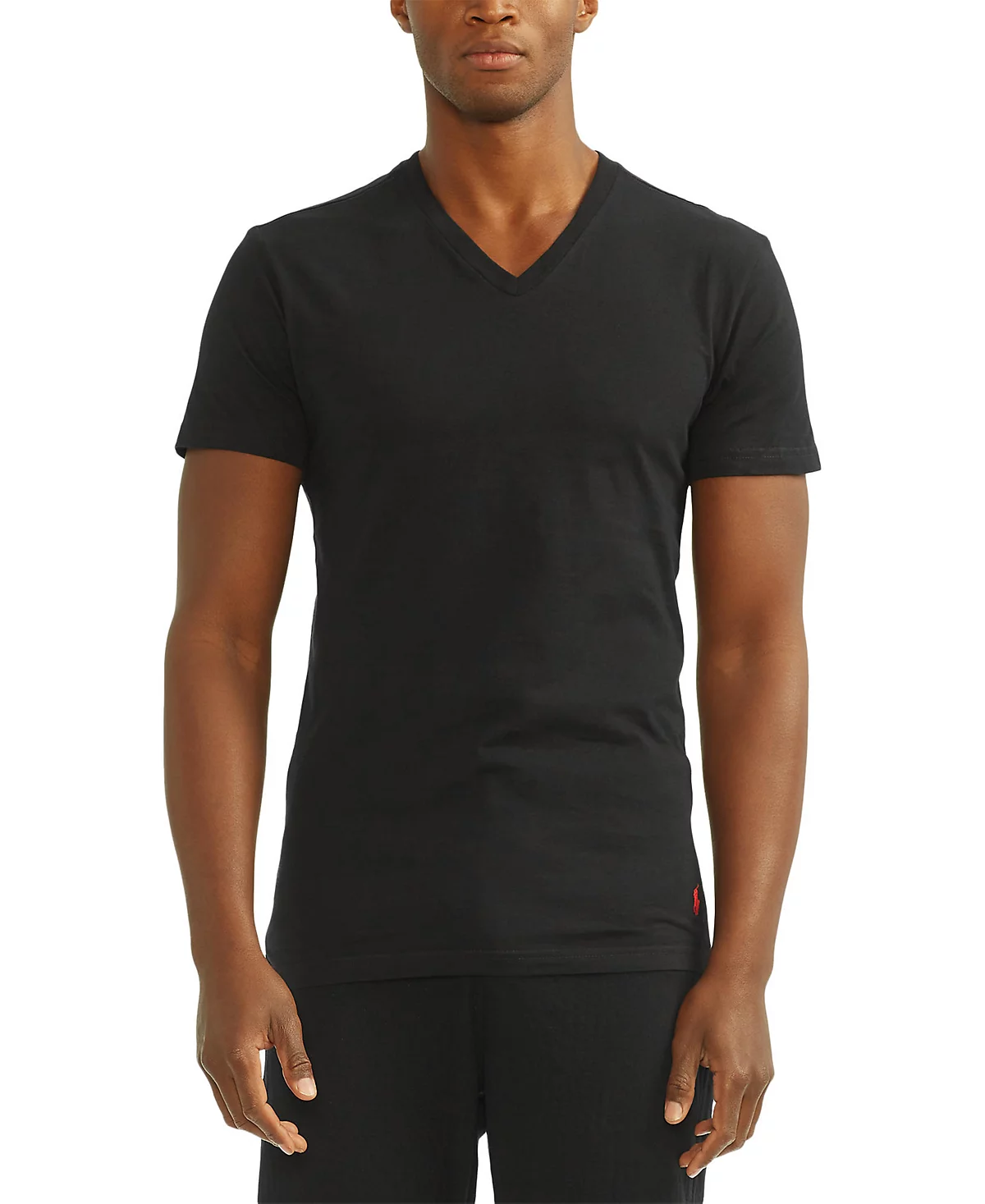 Мужские майки Polo Ralph Lauren Slim Fit с V-образным вырезом из 3-х комплектов