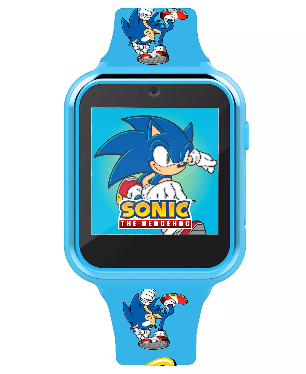  Детские силиконовые умные часы Sonic the Hedgehog синего цвета, 38 мм